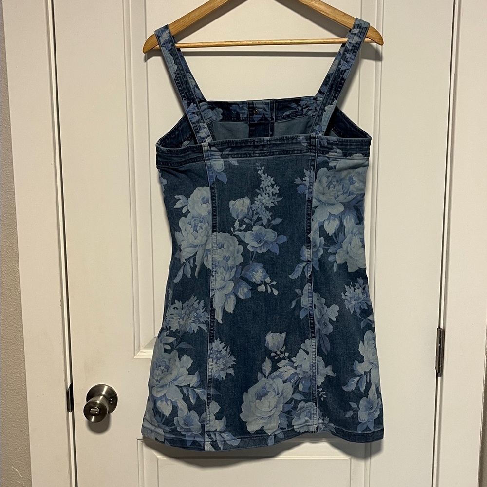 GAP Denim Floral Mini Dress - Picture 4 of 7